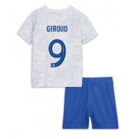 Dres Francúzsko Olivier Giroud #9 Preč pre deti MS 2022 Krátky Rukáv (+ trenírky)